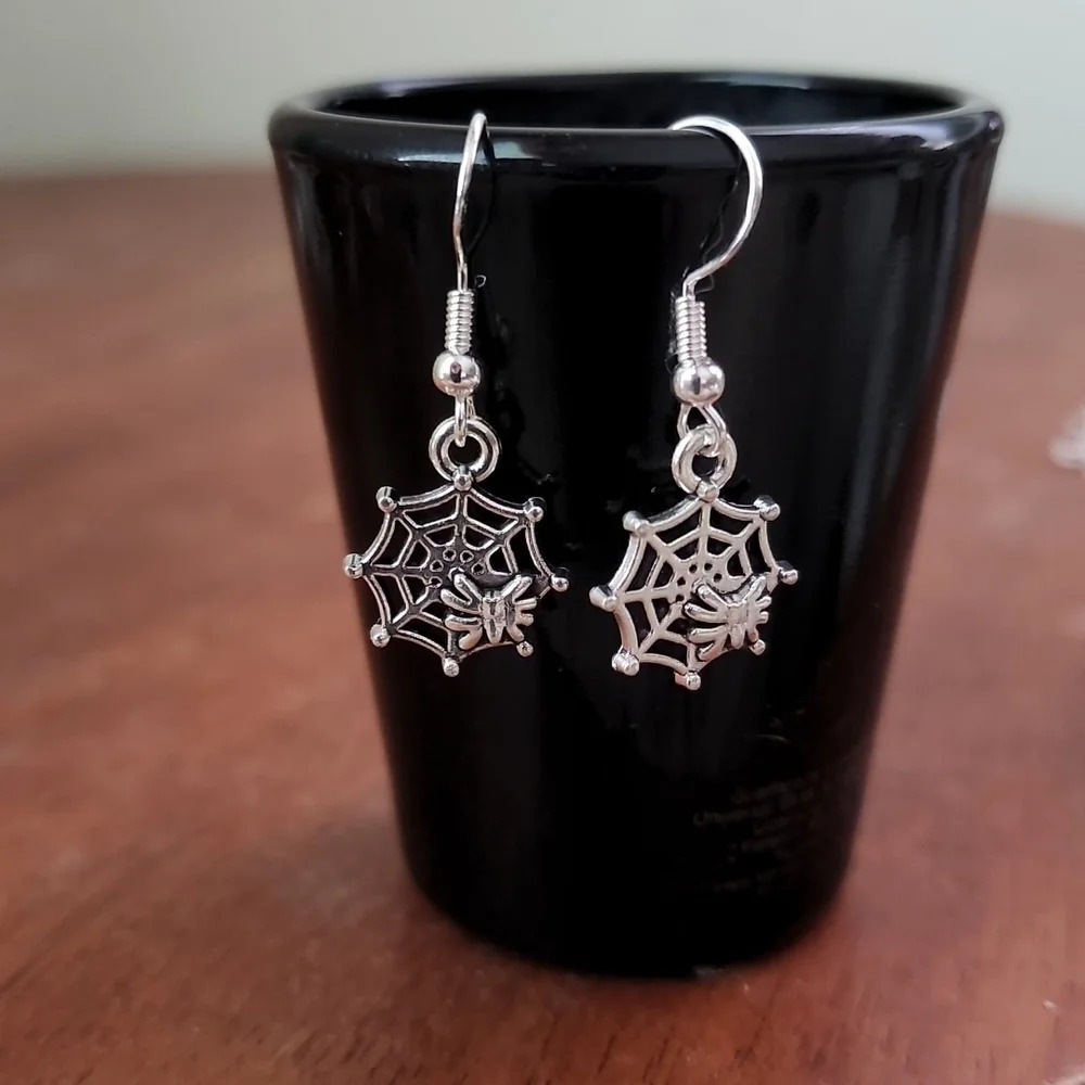 Spider Web Earrings